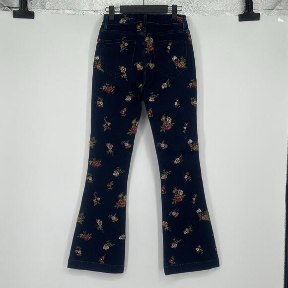 Driftwood Embroidered Floral Bootcut Dark Washed Wyatt Women's Jeans Size 25 NWT - Picture 10 of 15